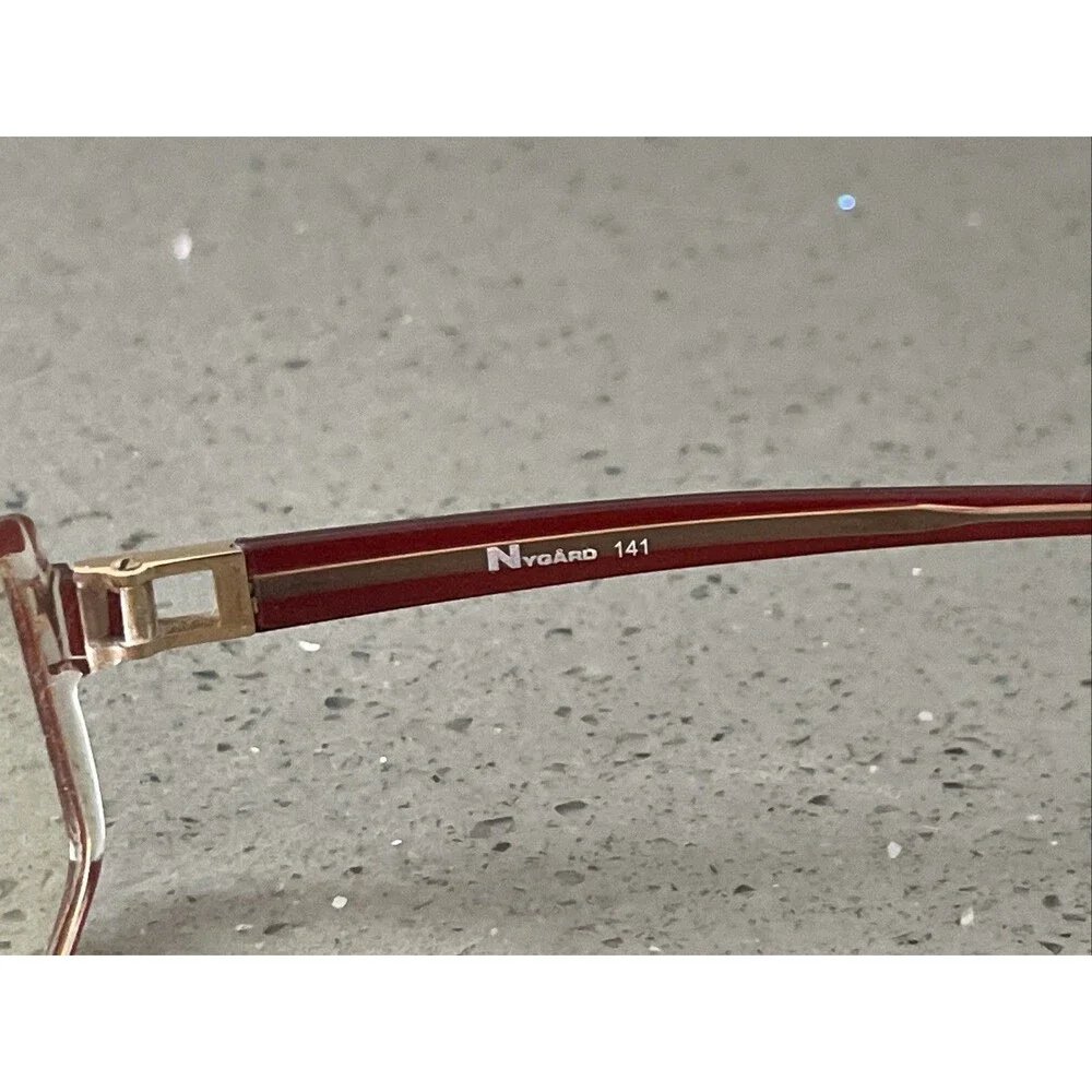 Nygard Eyeglasses Eye Glasses Frames ONLY Red Cen full rim 54-14-141